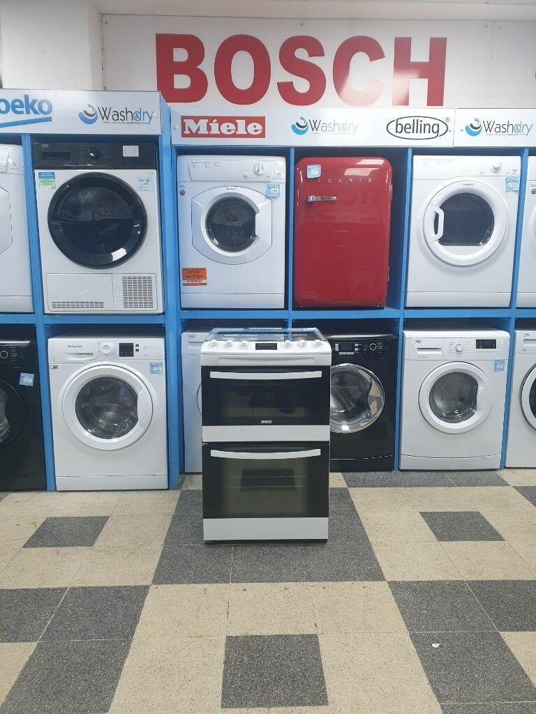 zanussi 55cm double oven gas cooker